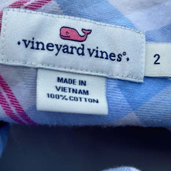 Vineyard Vines Plaid Button Shirt Size 2 - Picture 10 of 11